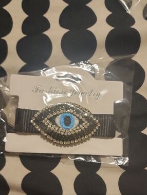 Fashion Jewelry Black and Blue Evil Eye Crystal Bracelet